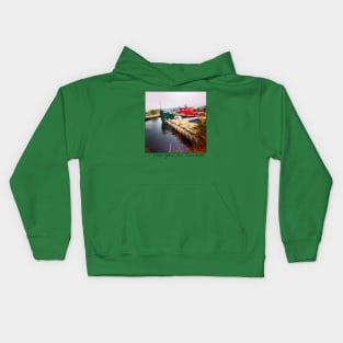 Jones Island Tugboat • Milwaukee, WI Kids Hoodie